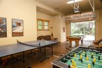 the next garage has foosball, pool and ping pong